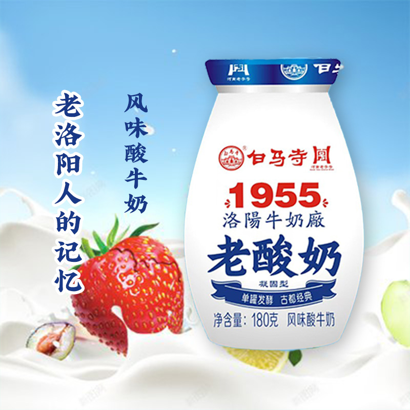 洛阳老酸奶凝固型风味老酸奶洛阳礼物老洛阳人的回忆180ml新日期