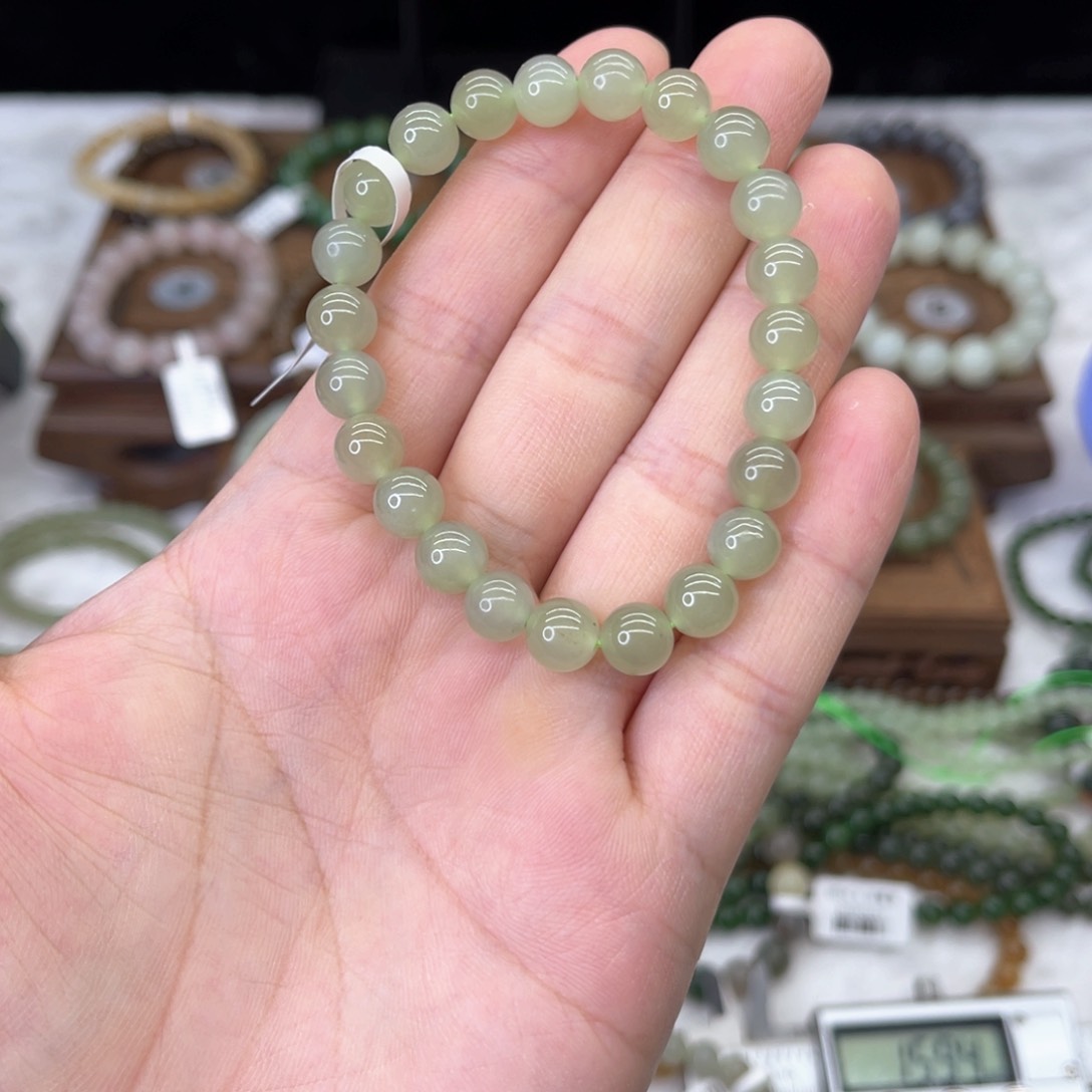 和田玉手链未镶嵌蓝**姬高冰晴水卡8多样性发一条