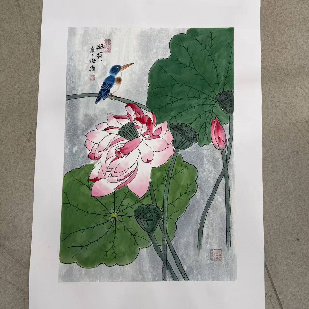 梅清绘画 2.7pc花鸟