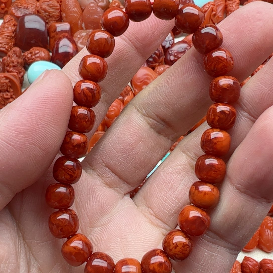 南红玛瑙配饰未镶嵌