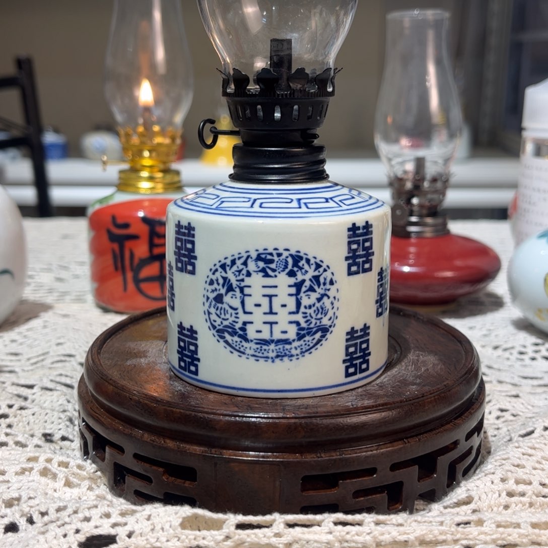 摆件景德镇陶瓷香薰灯