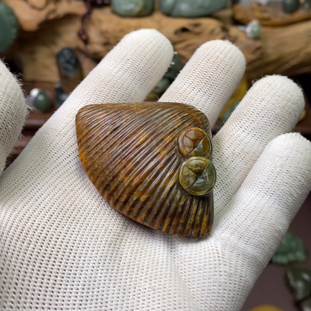 岫岩河磨玉（透闪石质玉）未镶嵌挂件