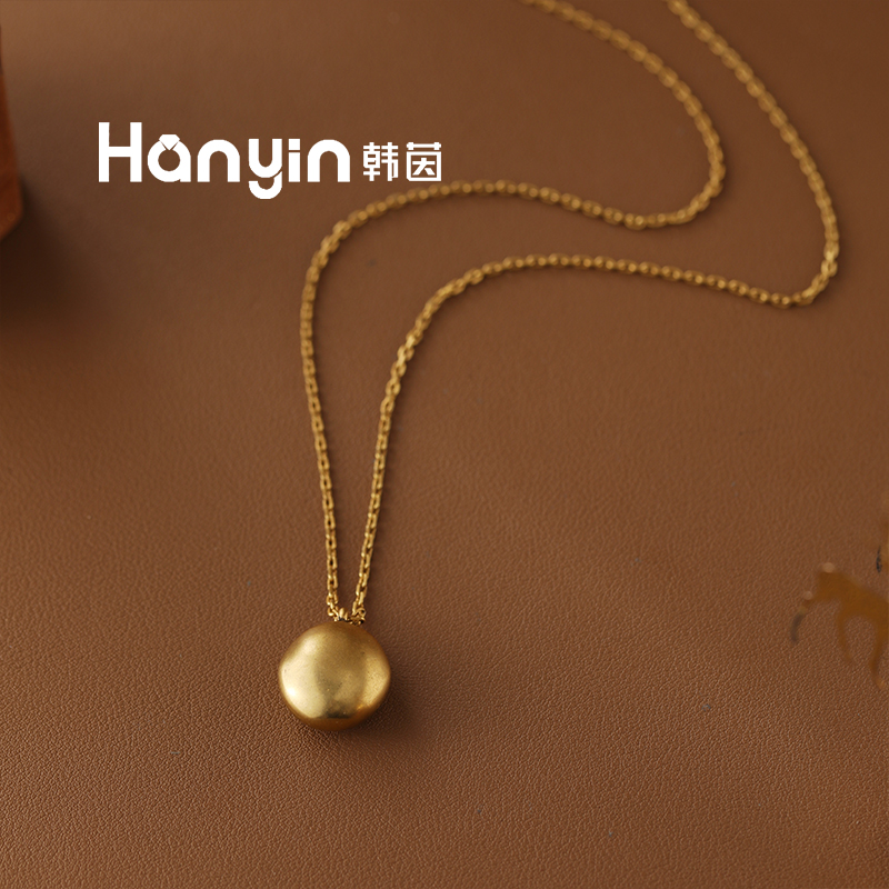 铜合金项链 128cm超长款简约百搭D家小豆子毛衣链项链AAA