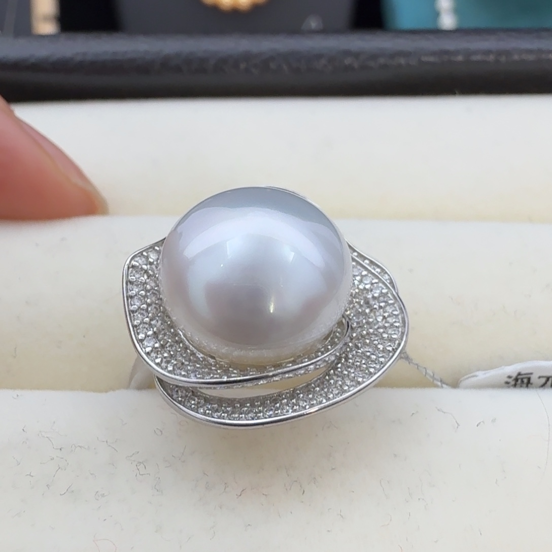 未镶嵌海水珍珠戒指