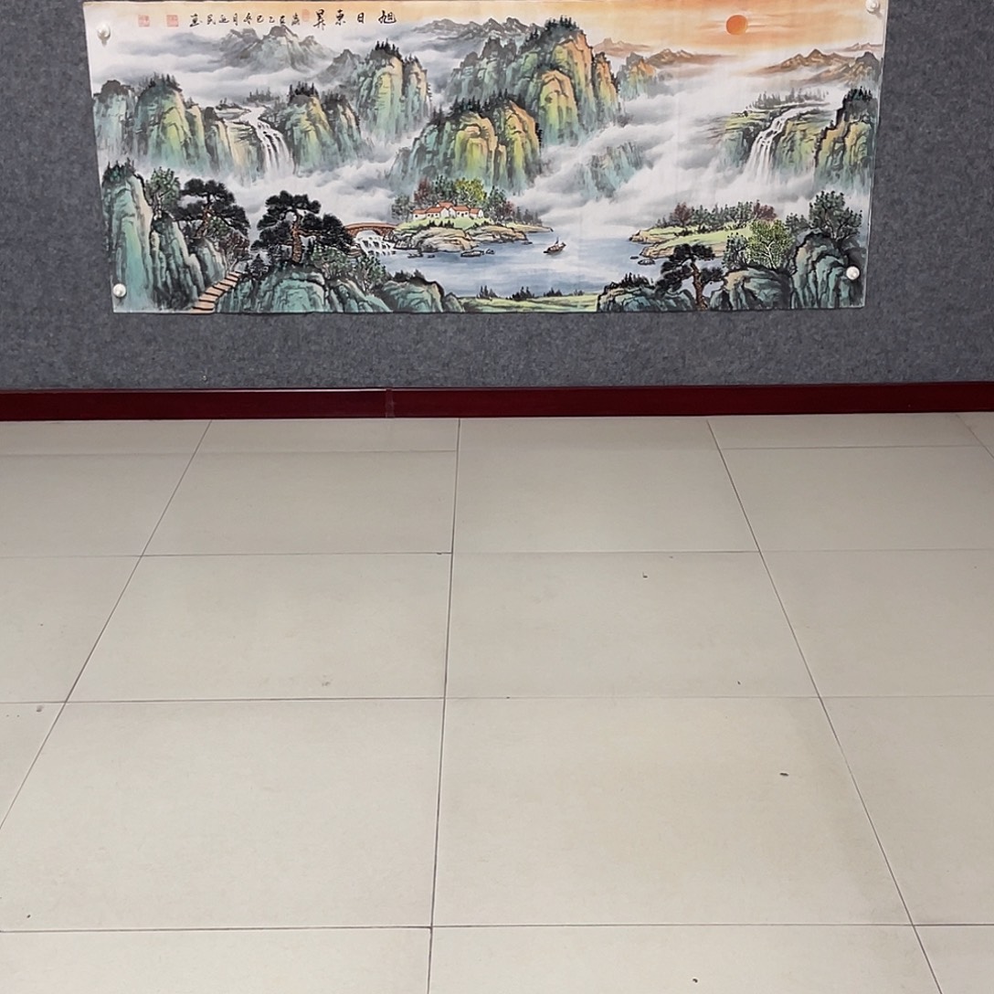 精***神国画小六尺画芯捡漏