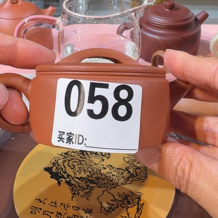 紫砂茶壶降坡汉瓦058