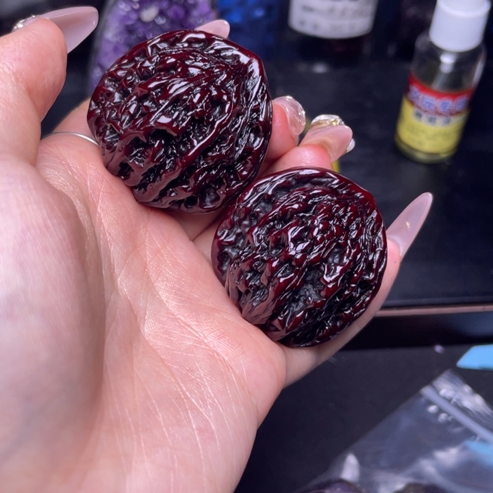 文玩核桃把件虎头