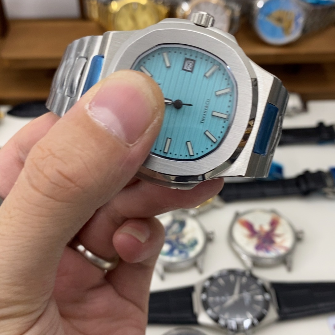 伍****钢锻造碳机械机芯蒂芙尼蓝罗