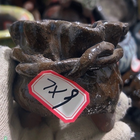 红陶粗陶花盆手工