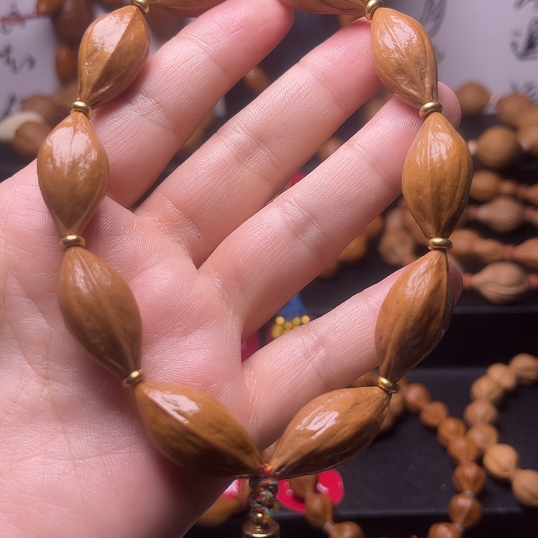 橄榄核手串水晶核练手款13微瑕疵