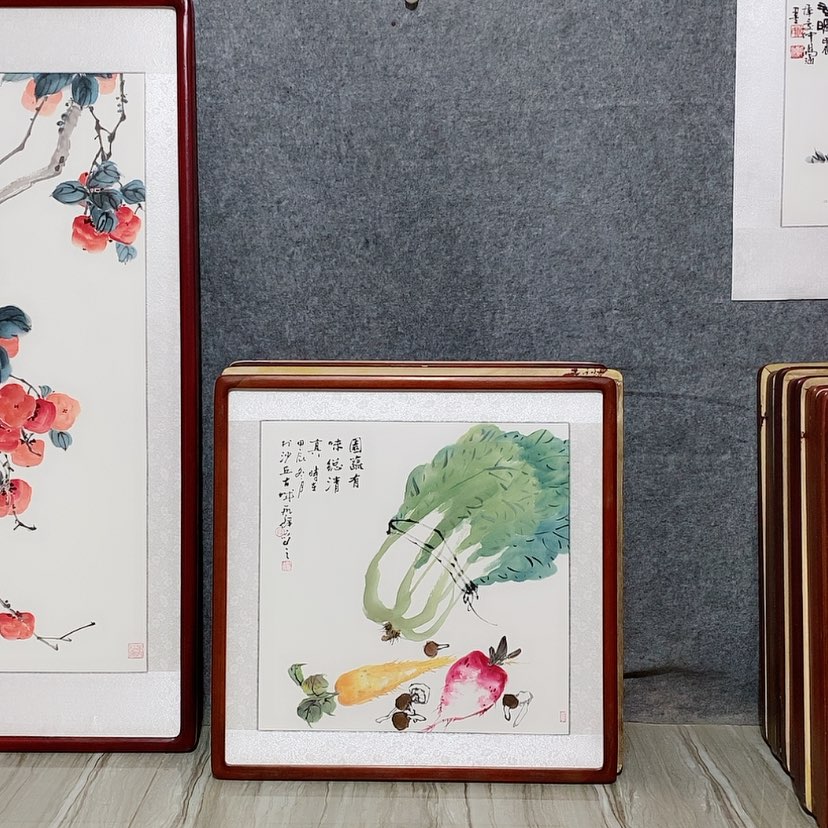 【闪购商品】国画书画作品带框65×65厘米