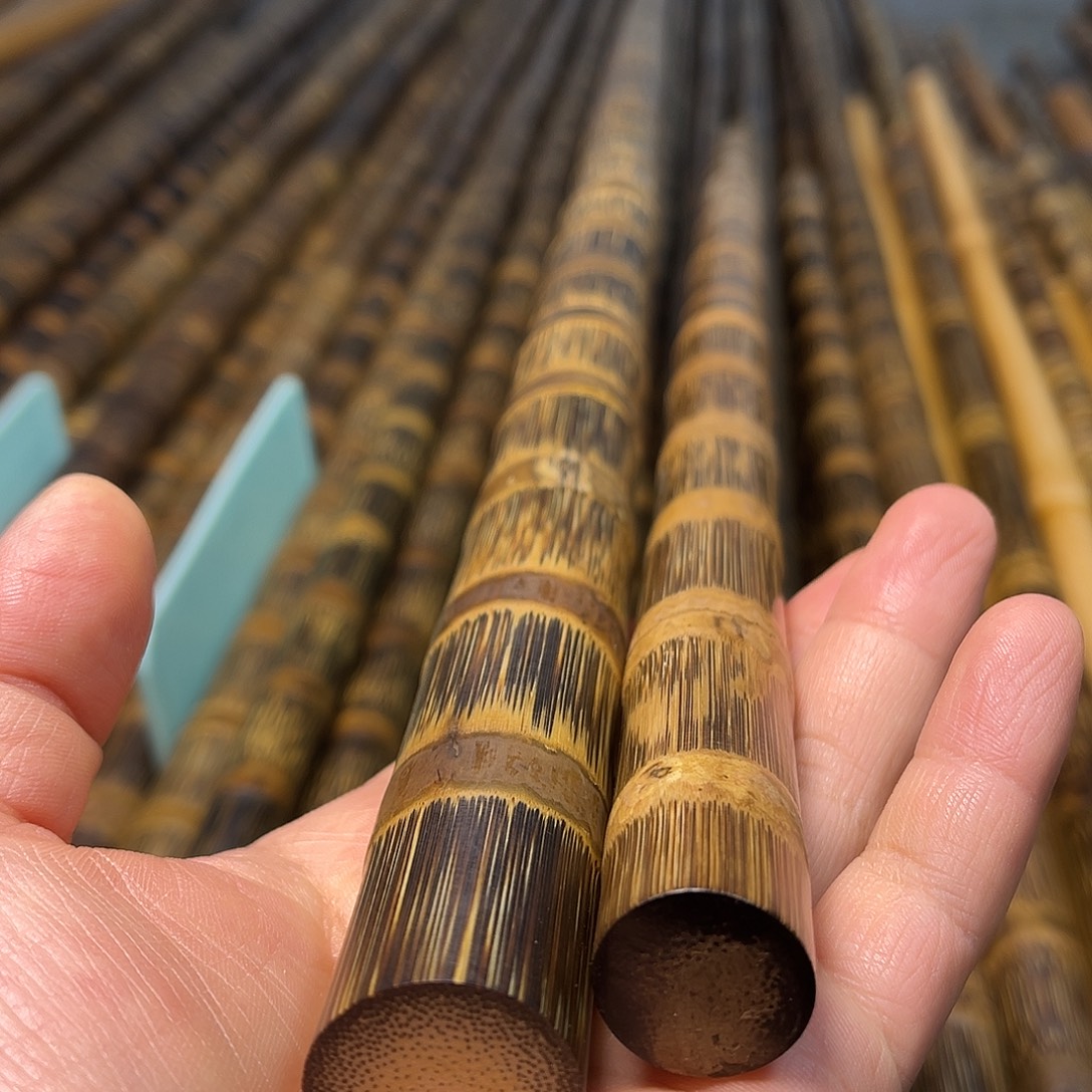 一***雨竹精美金丝实心竹1.3米长直径2.2-2.4cm60cm长金丝竹2根