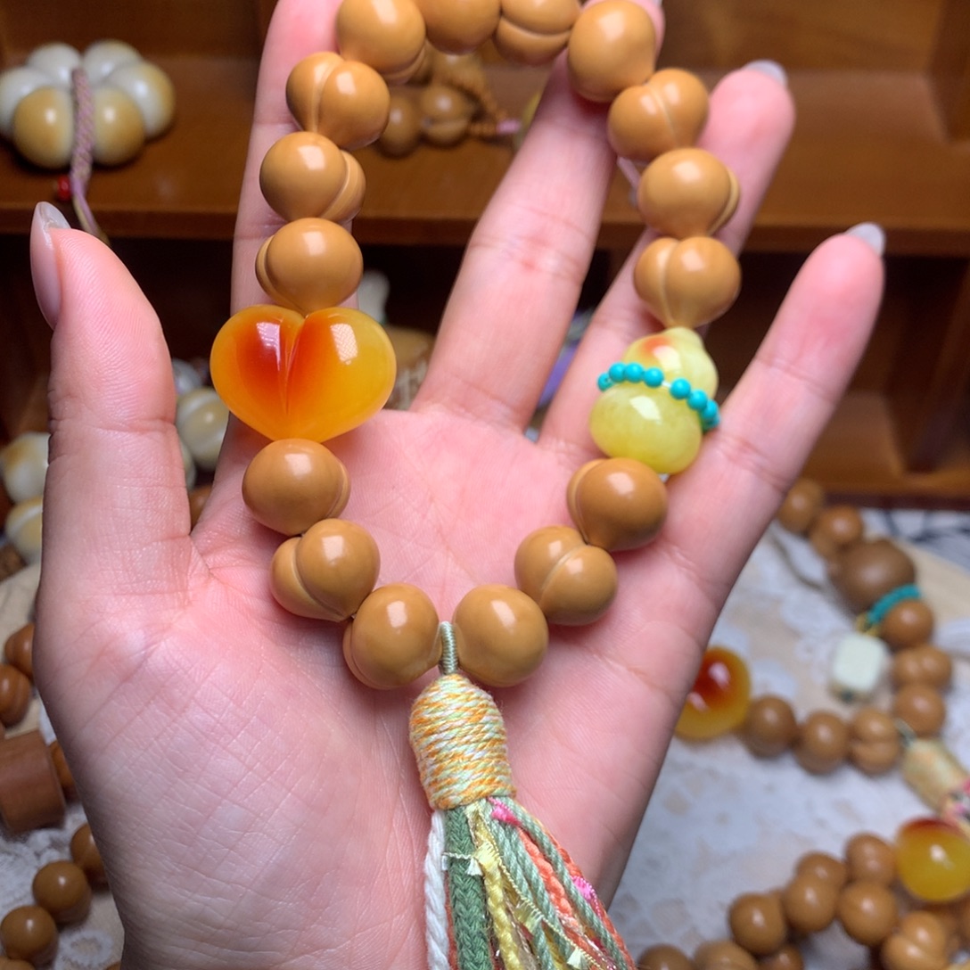 猴头核桃吊坠高定屁桃手持15➕定制葫芦