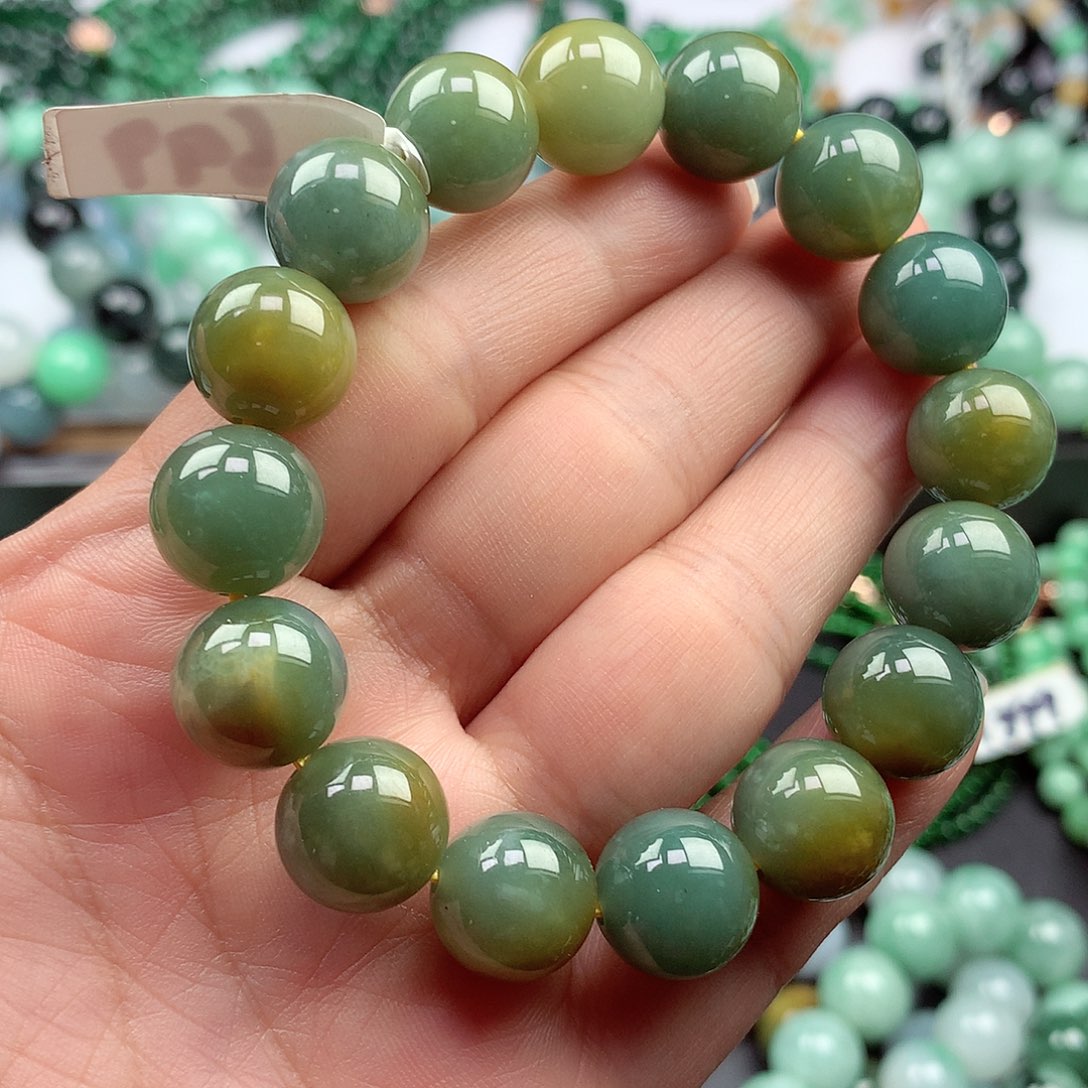 翡翠手链未镶嵌手串