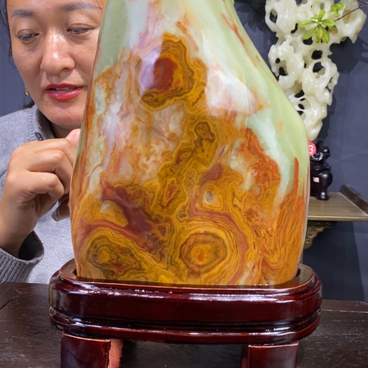 石材精品古青石摆件