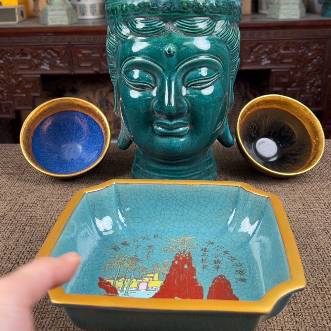 瓷片陶瓷艺术瓷器摆件