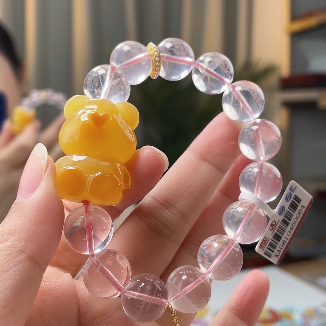 蜜蜡裸石未镶嵌蜜蜡手串