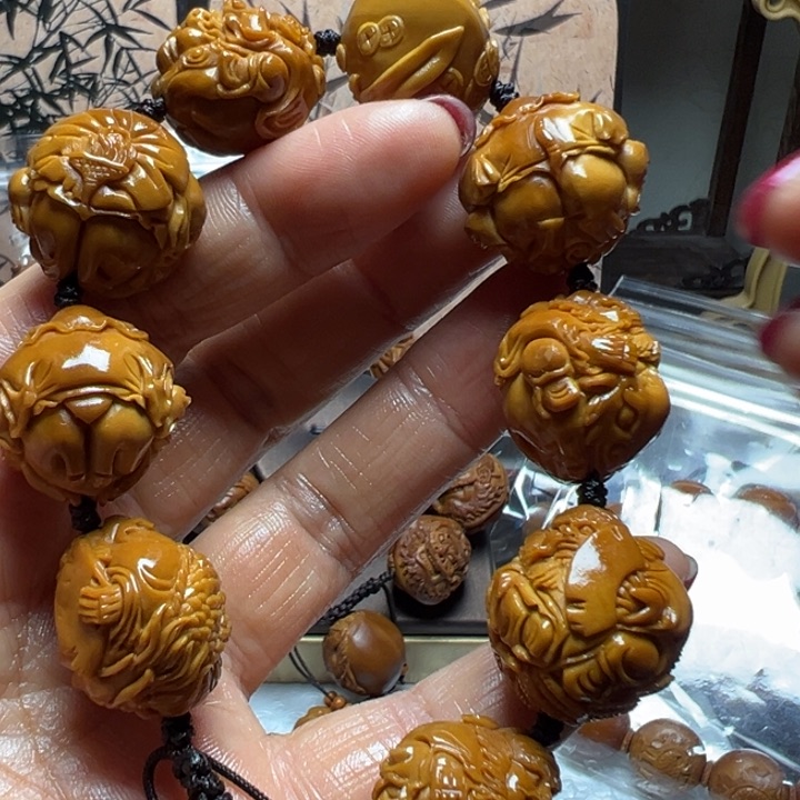 手串/手链橄榄核硕*哒骑兽钟馗