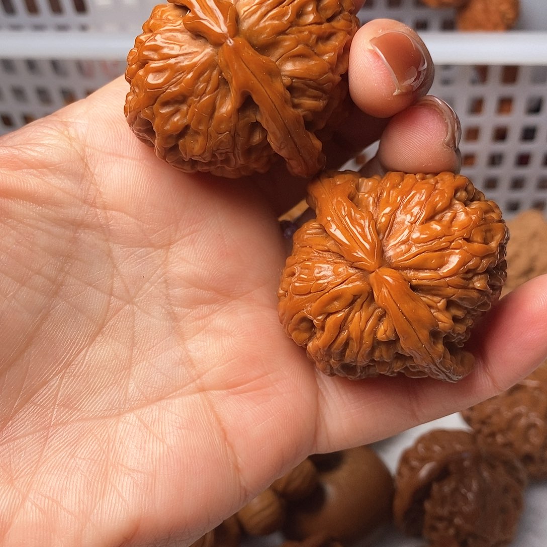 吊坠文玩核桃白狮子44