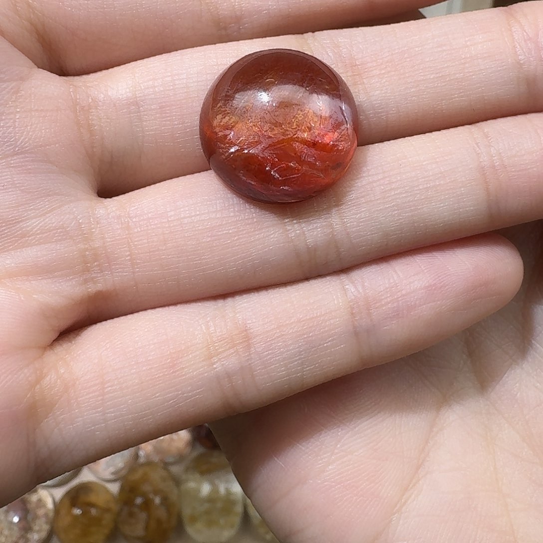 水晶定制款红胶花魔盒不退不换未镶嵌小**呦