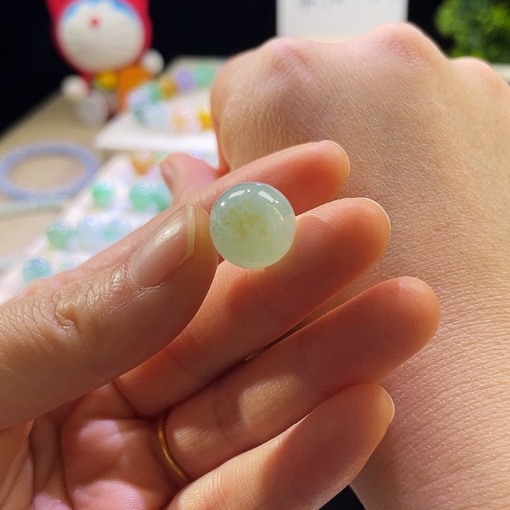 翡翠未镶嵌手链缅甸天然翡翠A货散珠卡12.9展示链接勿拍