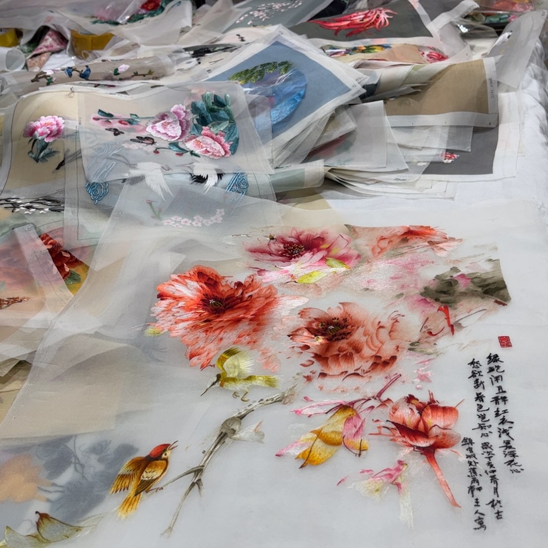 织绣朱*纯手工制作陆老师