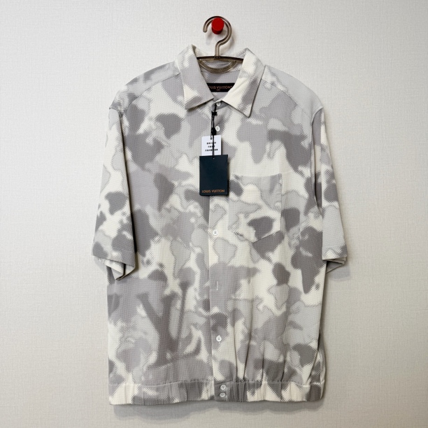 未使用 LouisVuitton/路易威登 马赛克衬衫短袖/XL/编号12079