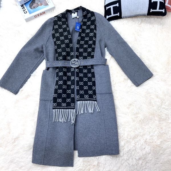 妃鱼/古驰/羊绒/大衣/95新/z零一三一