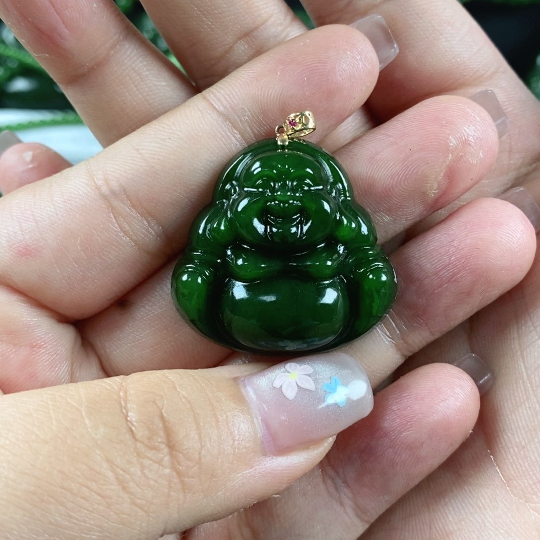 和田玉未镶嵌颈饰快***