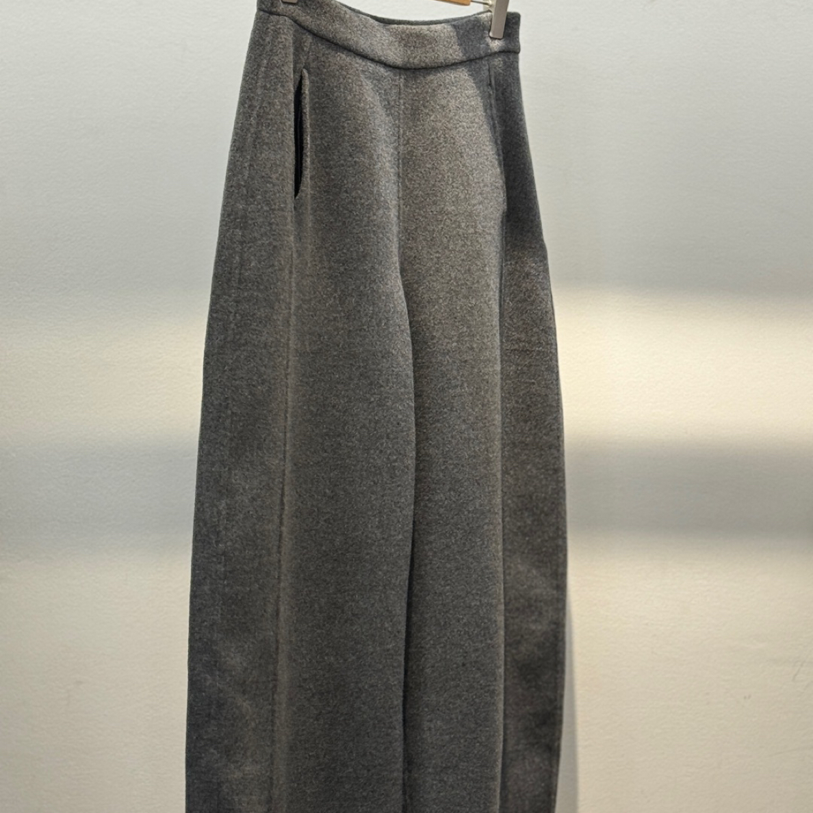 秋冬羊毛呢高腰显瘦慵懒风宽松休闲阔腿弯刀十分哈伦裤