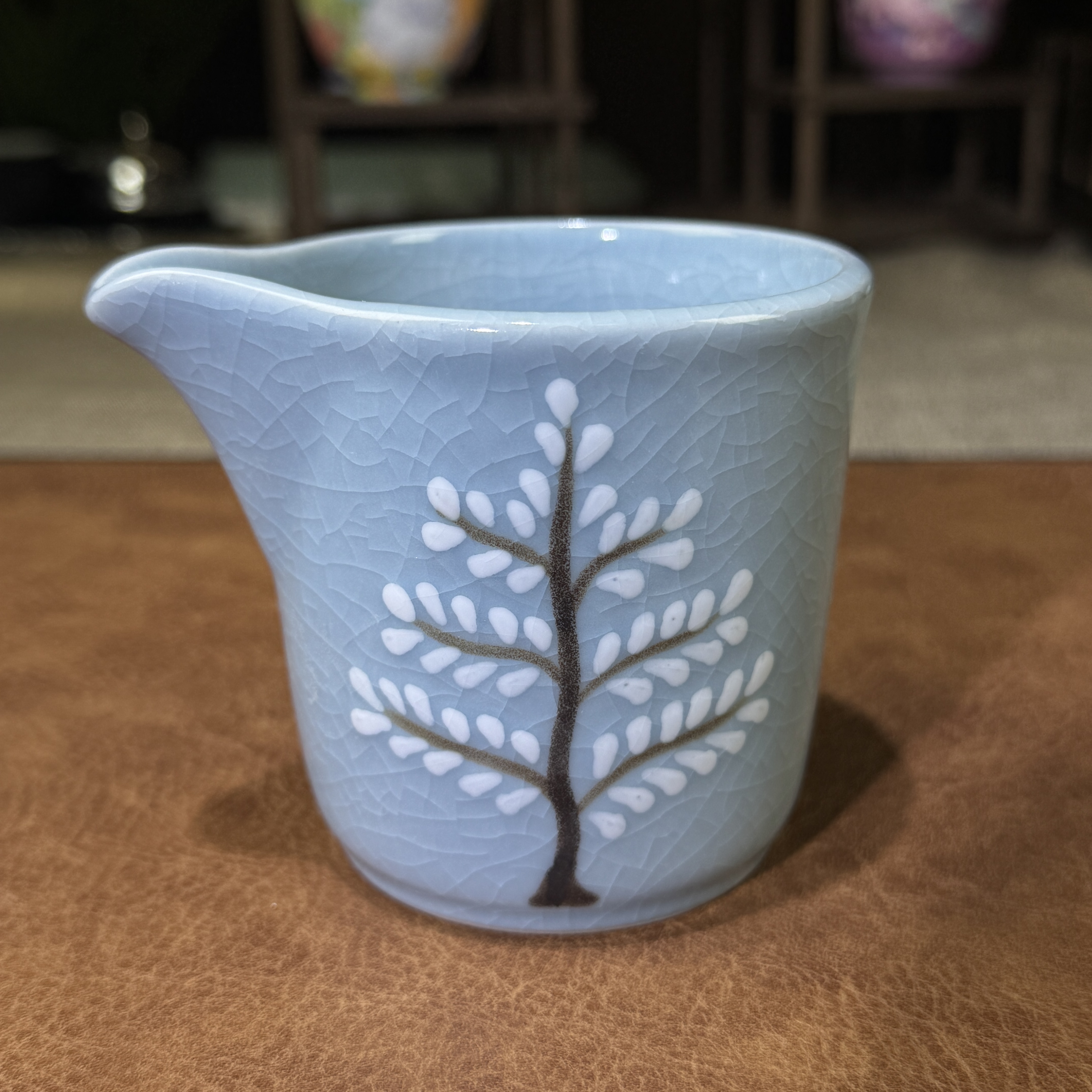 0109-汝窑菩提树公道杯