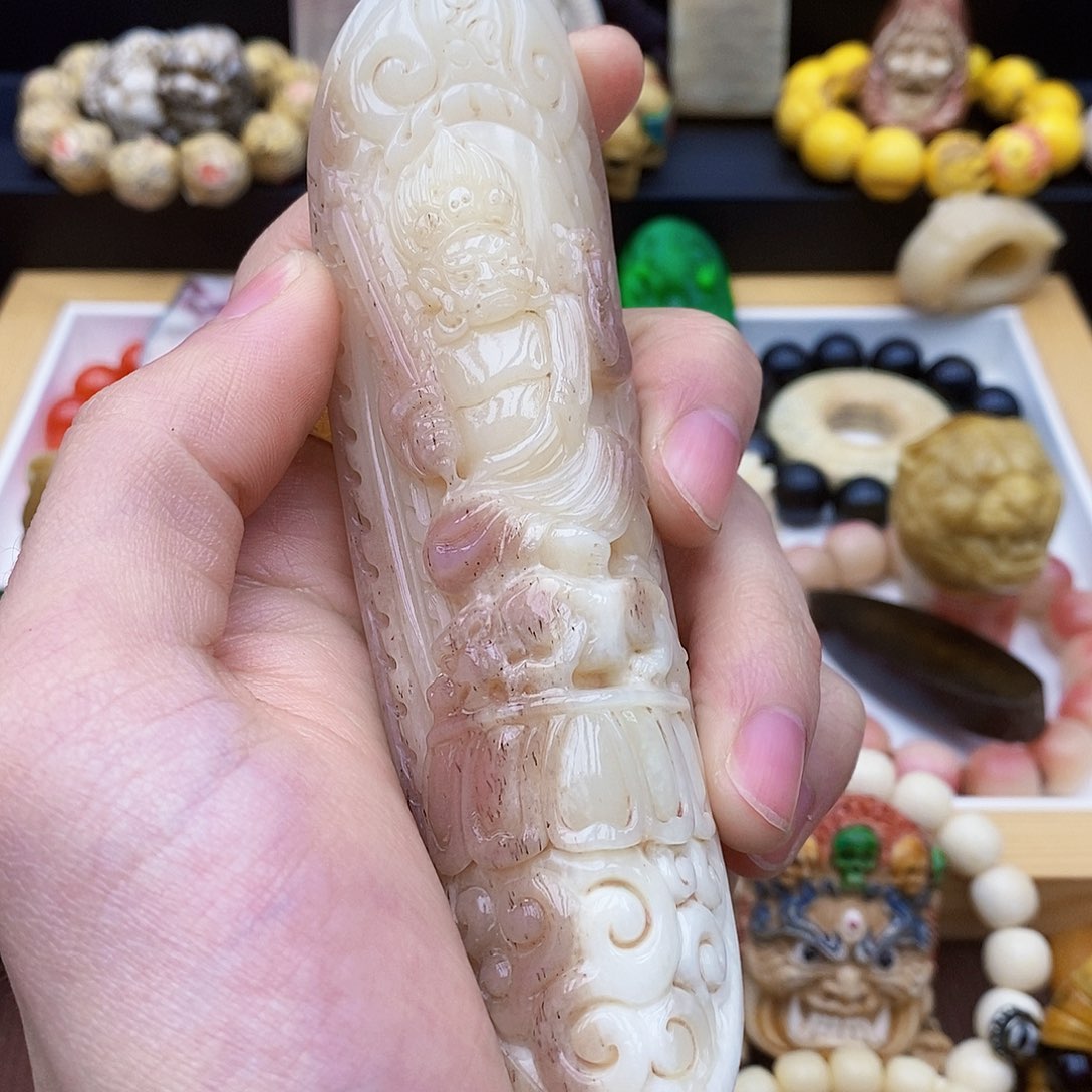 驼骨手串/手链驼骨三花料手把件