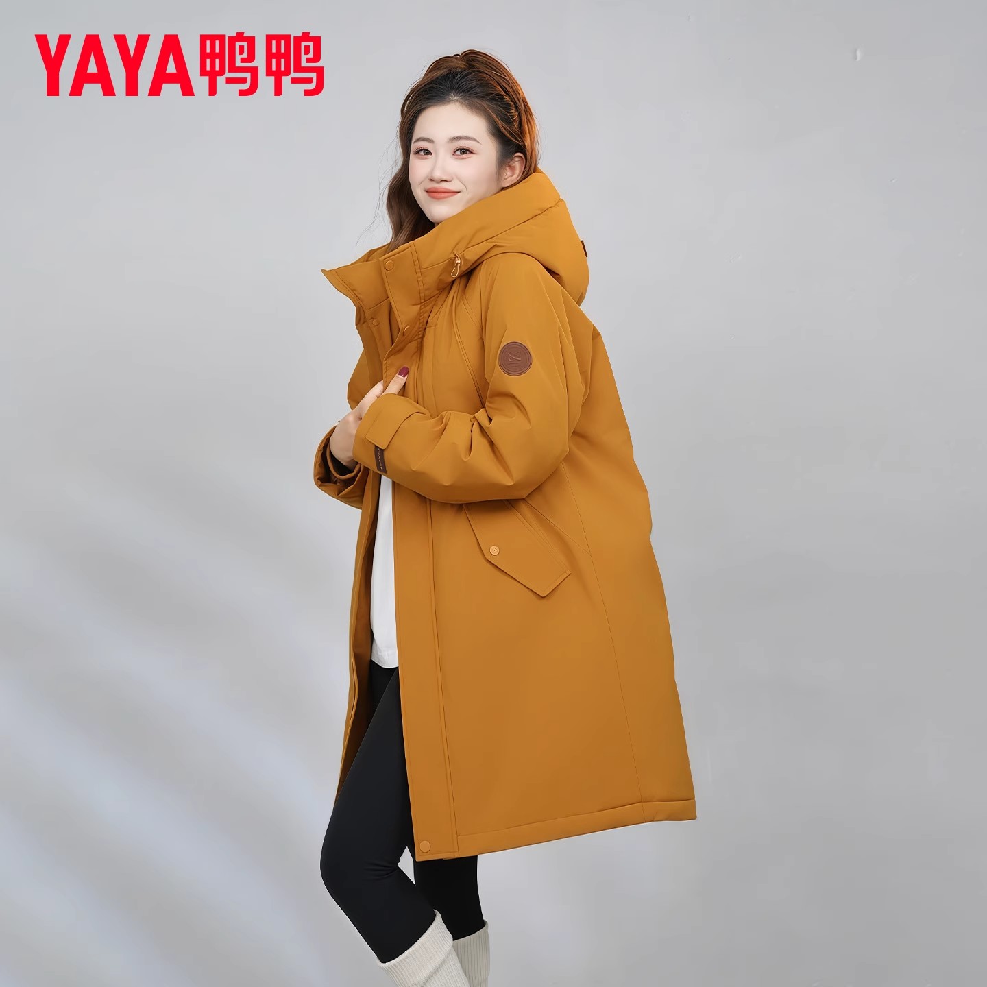 鸭鸭派克羽绒服女长款冬季2025新款今年流行加厚爆款官方正品外套