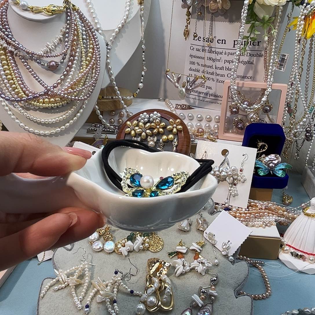 淡水珍珠颈饰银S925镶嵌