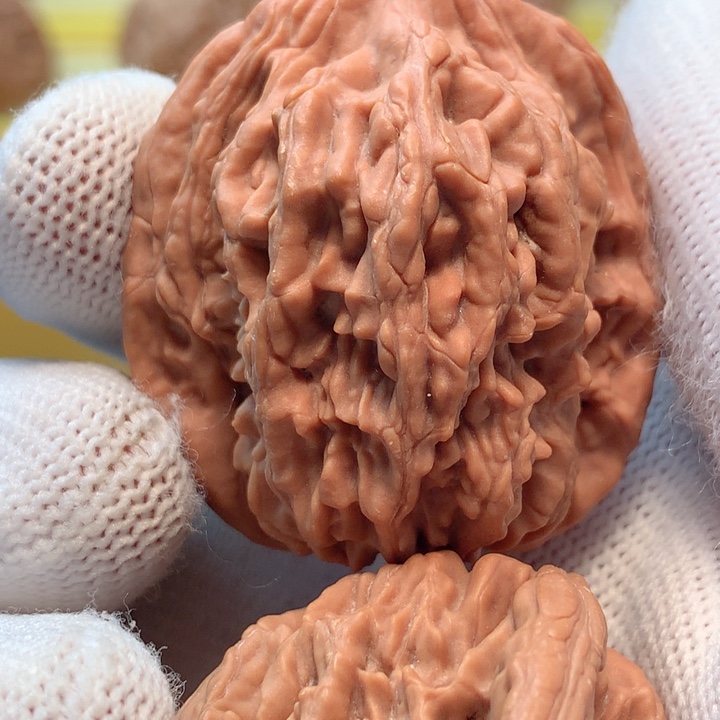 文玩核桃把件麦穗疙瘩虎头