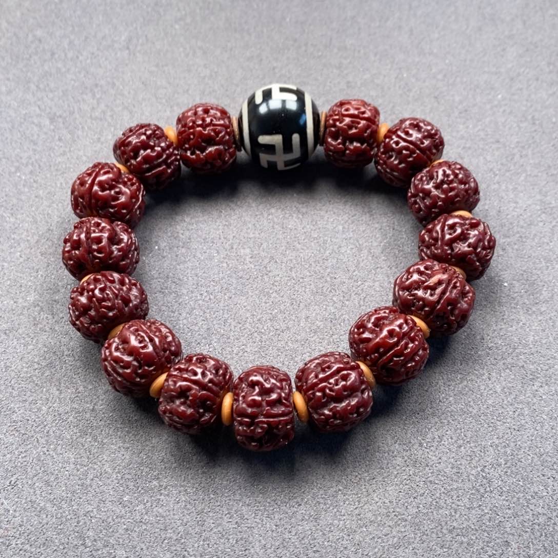 菩提把件未镶嵌欢***雄金刚