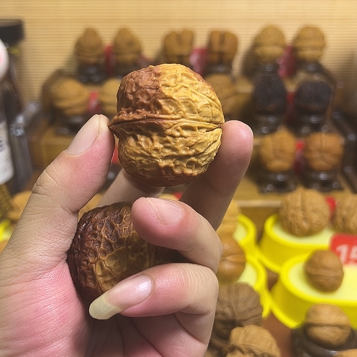 石***来把件文玩核桃七彩霸王