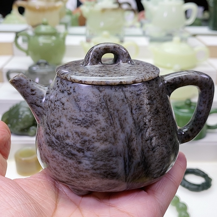 未镶嵌和田玉挂件茶壶230ml