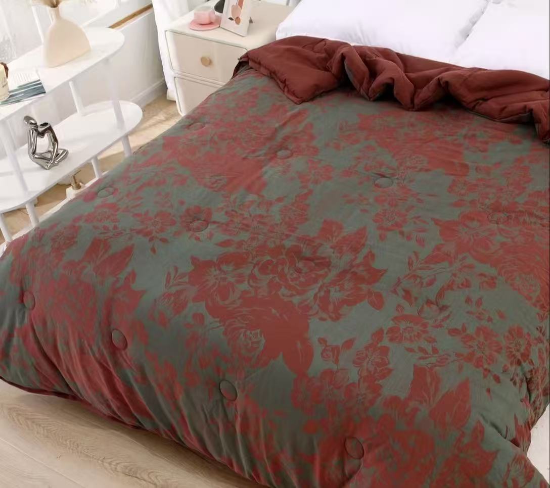 【牡丹绿 秋冬被】高端A类罗布麻亲肤透气舒适柔软可机洗秋冬被