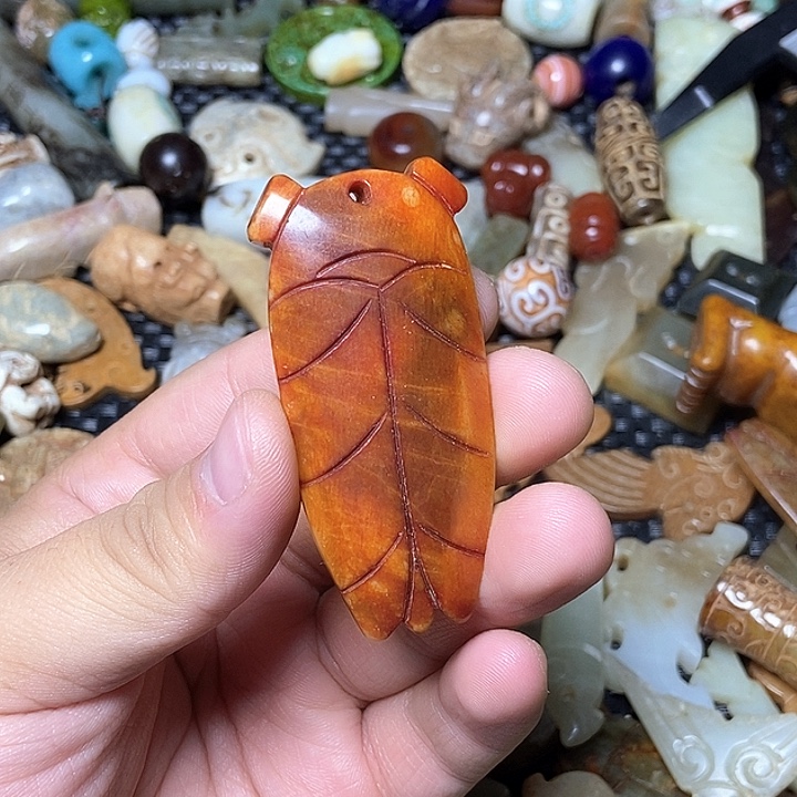 和田玉未镶嵌颈饰167