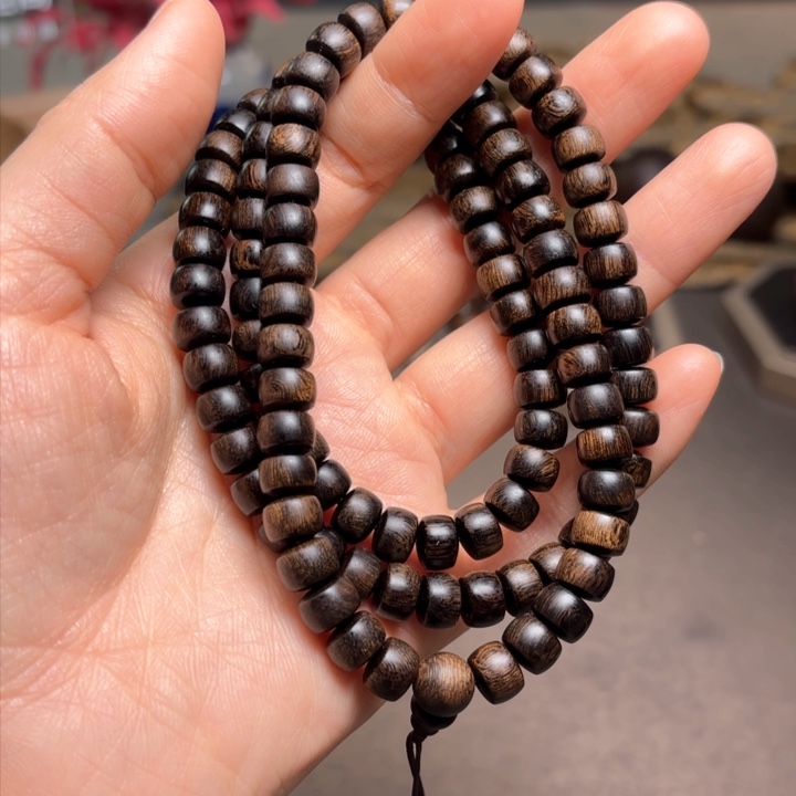 沉香手串越南富森红土瘤疤0.6×108