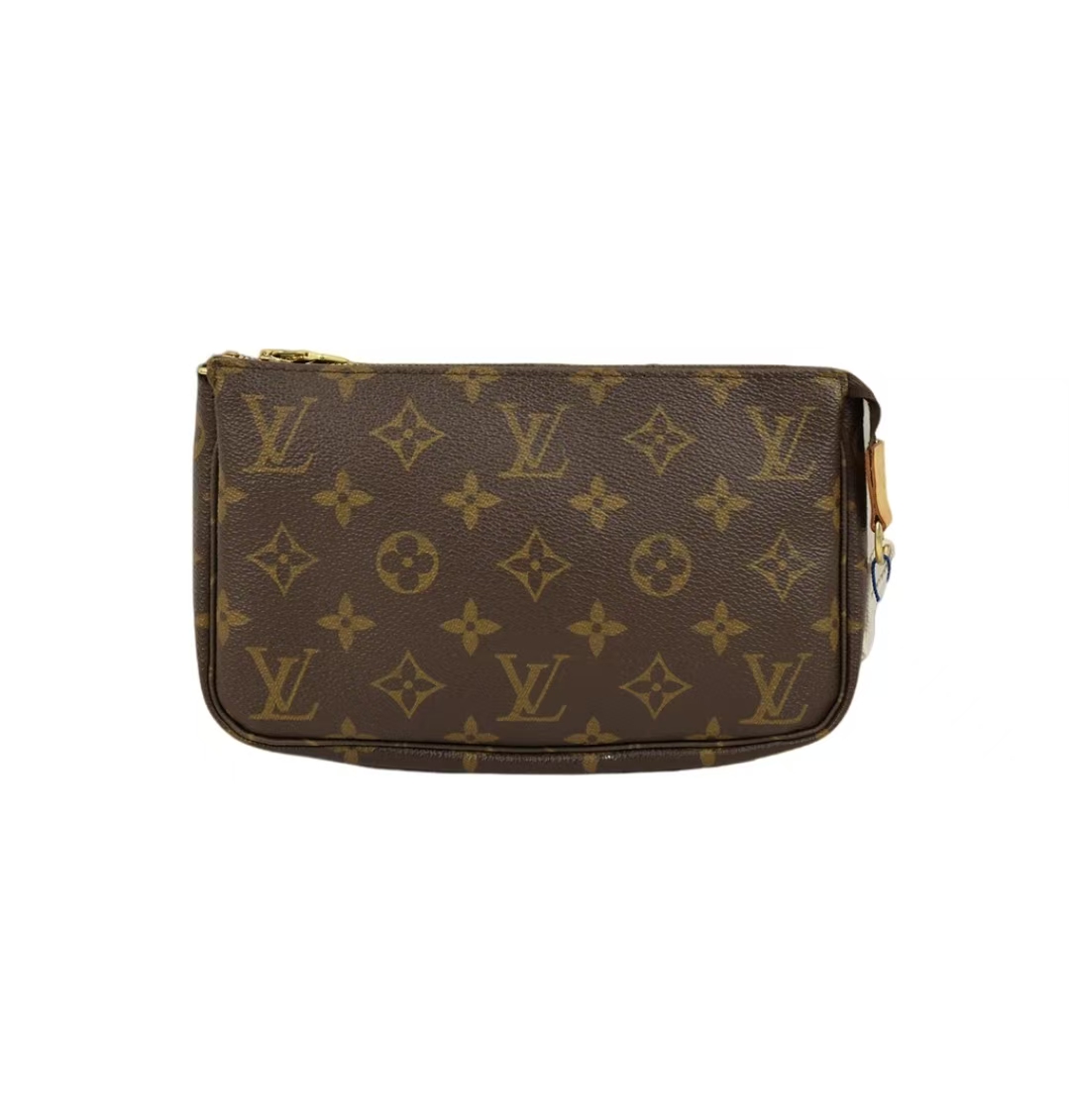 99新 LouisVuitton/路易威登 正品LV老花大麻将单肩包 可过检