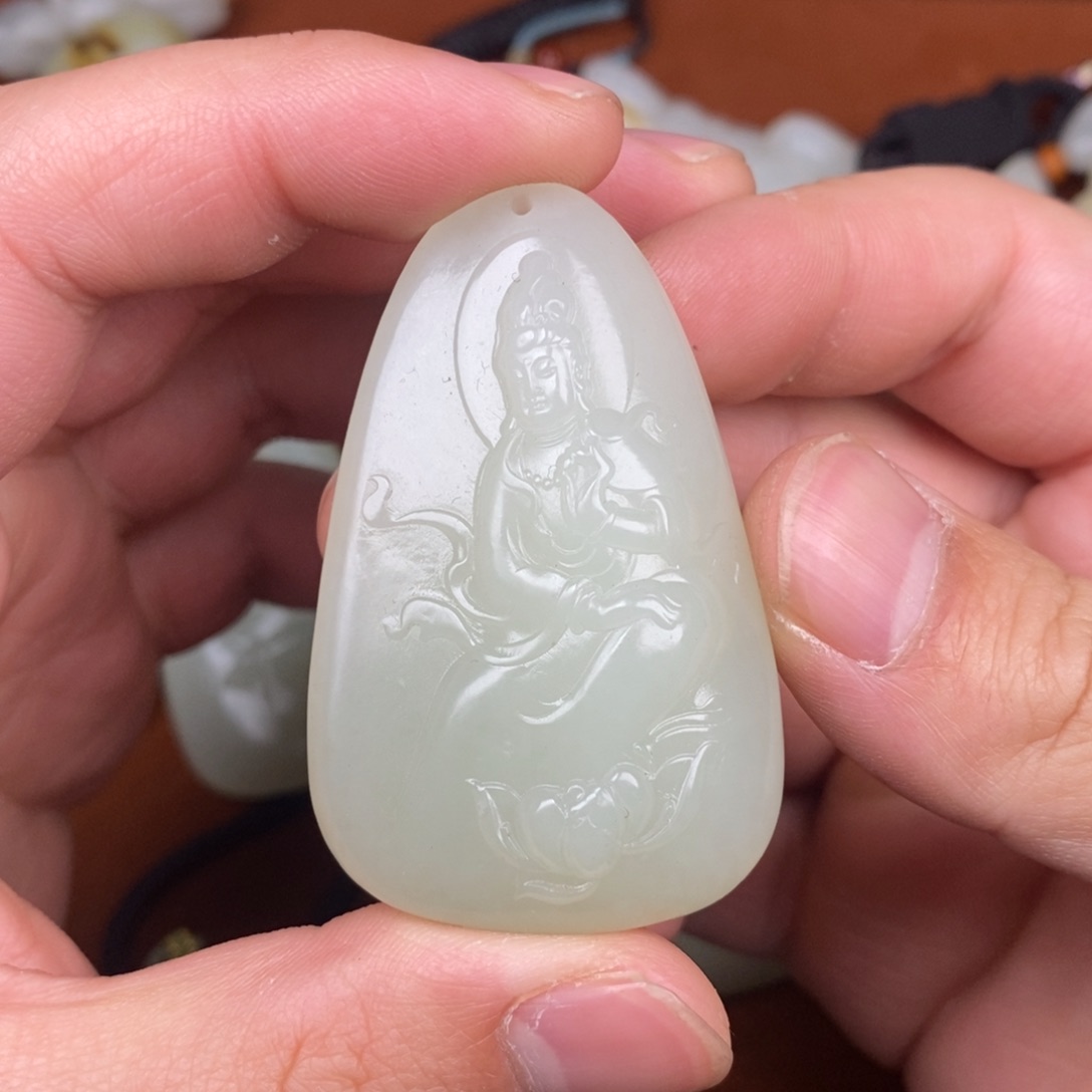 和田玉车挂未镶嵌