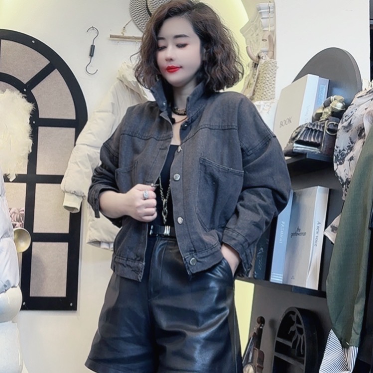 D25 112422 【扣子变色介意勿拍】加厚牛牛仔仔派派克克外套女