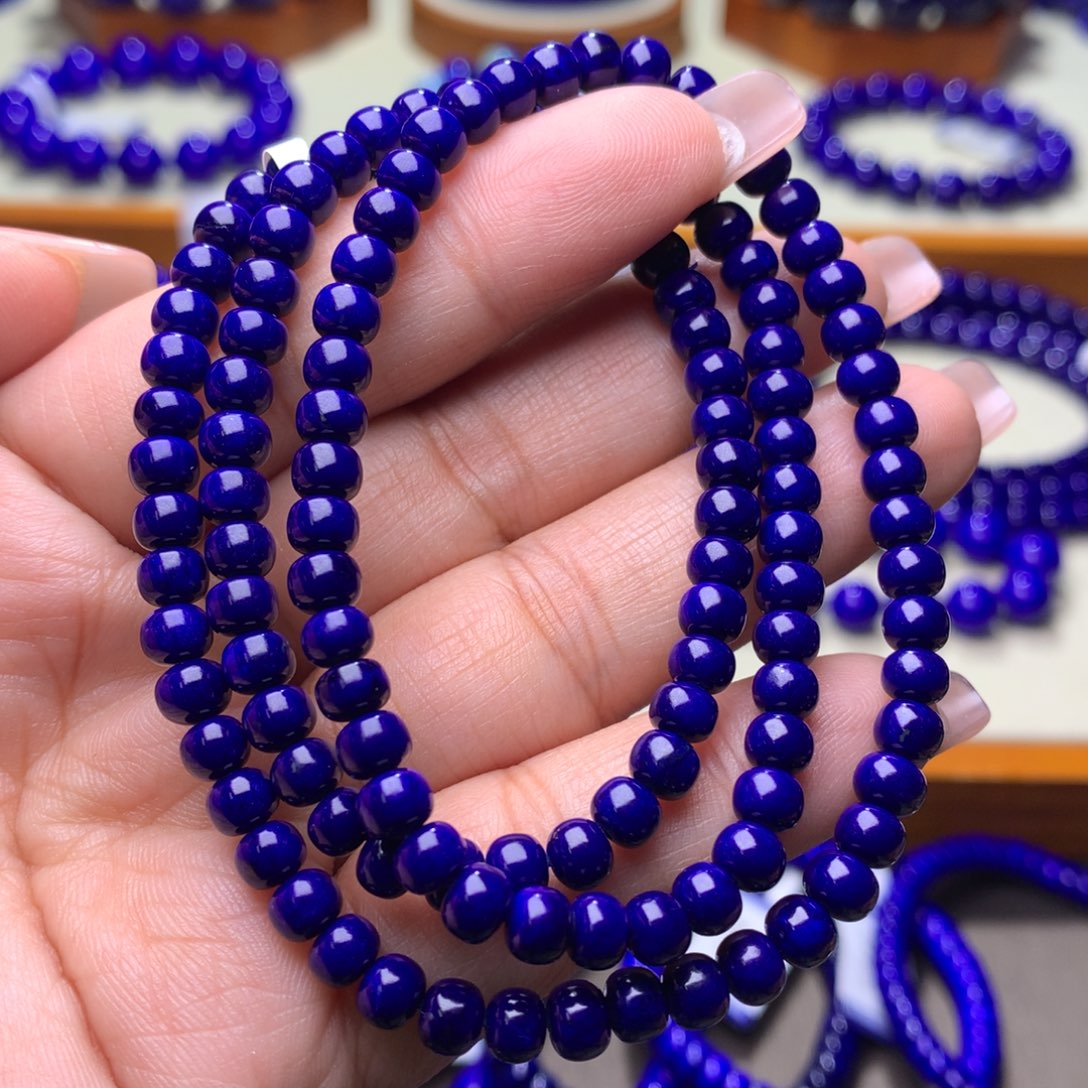 青金石手链未镶嵌5m