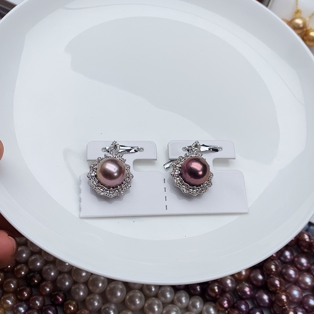 淡水珍珠颈饰银S925镶嵌