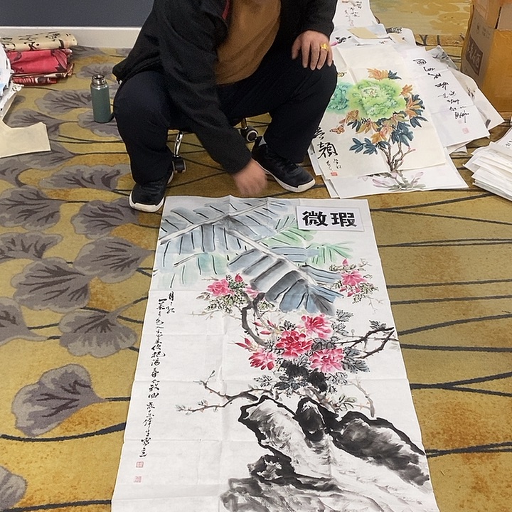 曹***V国画放漏作品手绘画芯