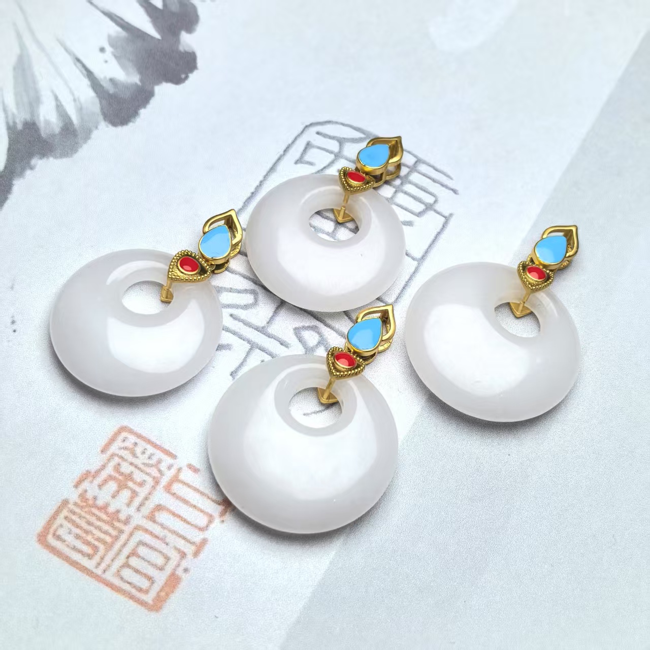 时尚平安扣吊坠多样性发货拍一发一