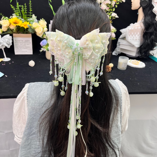 女对夹原创设计洛丽塔风发夹古风仙女饰品复古