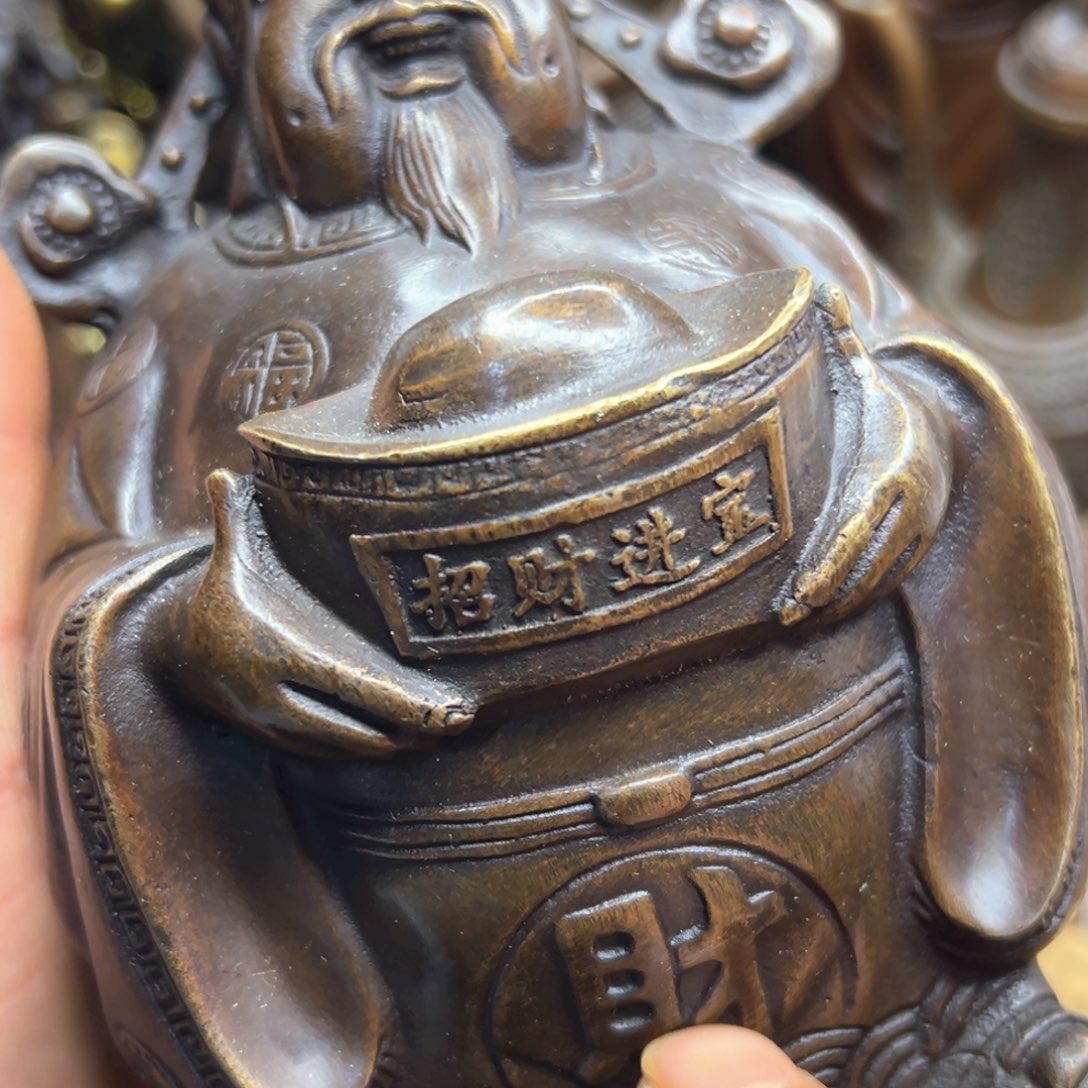 铜摆件欢迎欢迎你